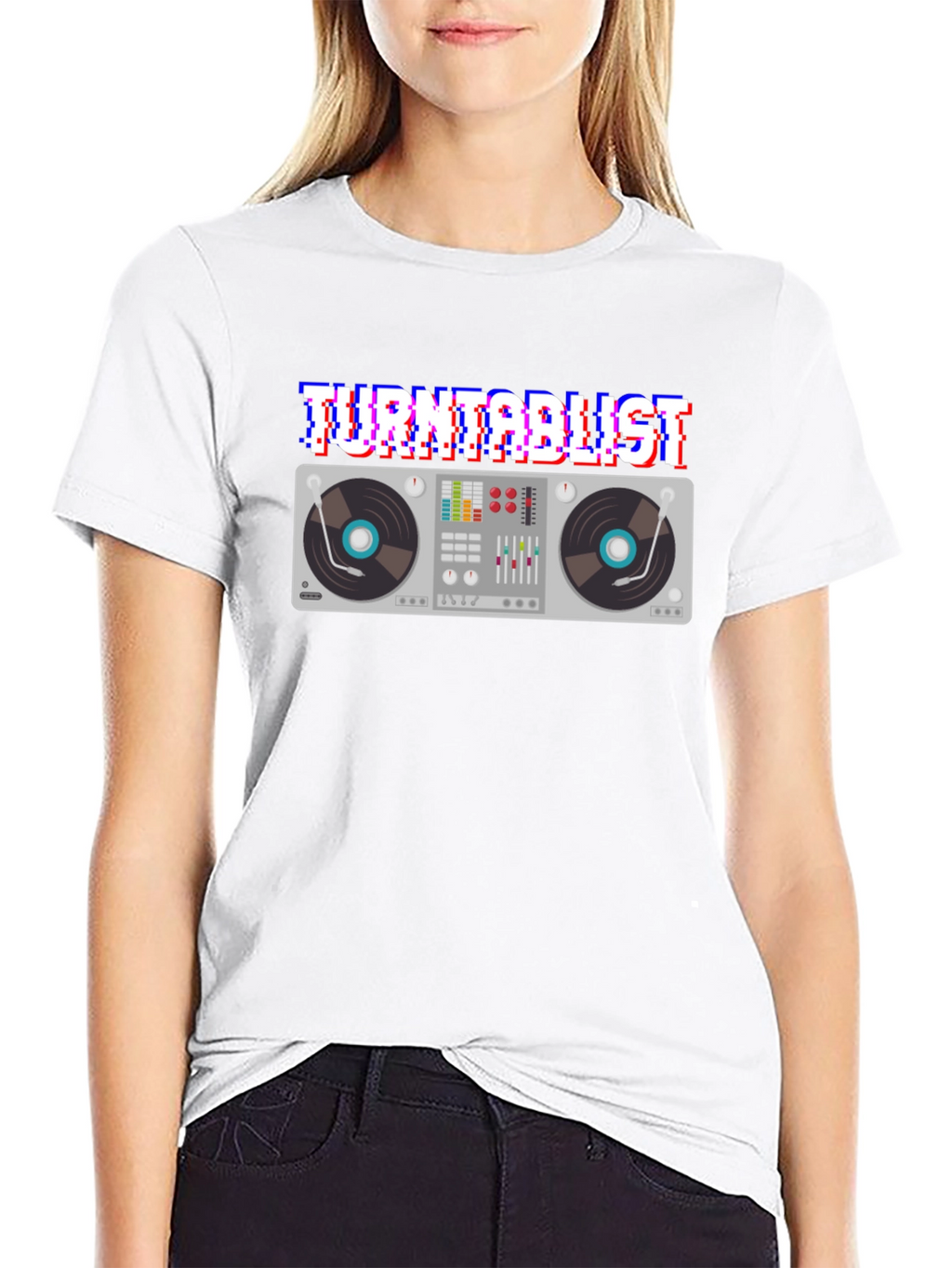 Turntablist Glitch T-Shirt DJ Mixer Apparel