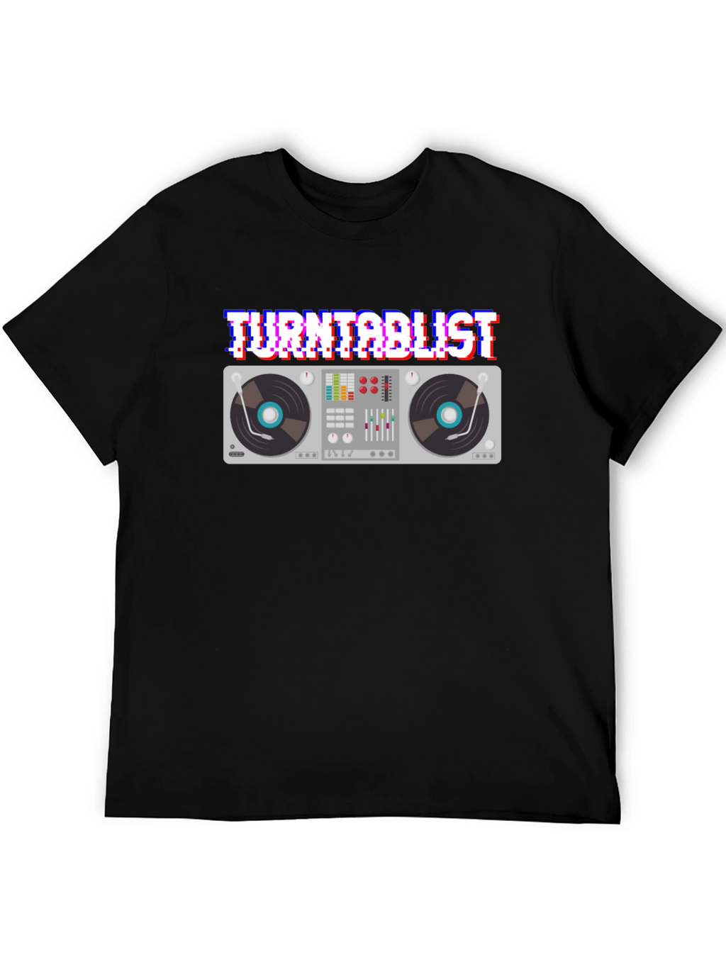 Turntablist Glitch T-Shirt DJ Mixer Apparel