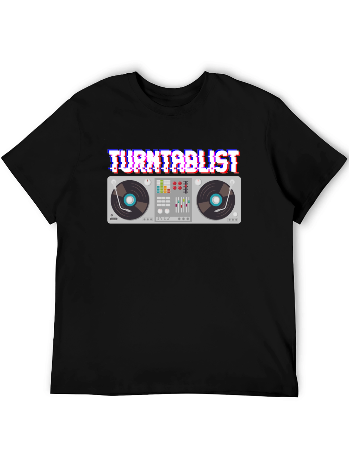 Turntablist Glitch T-Shirt DJ Mixer Apparel
