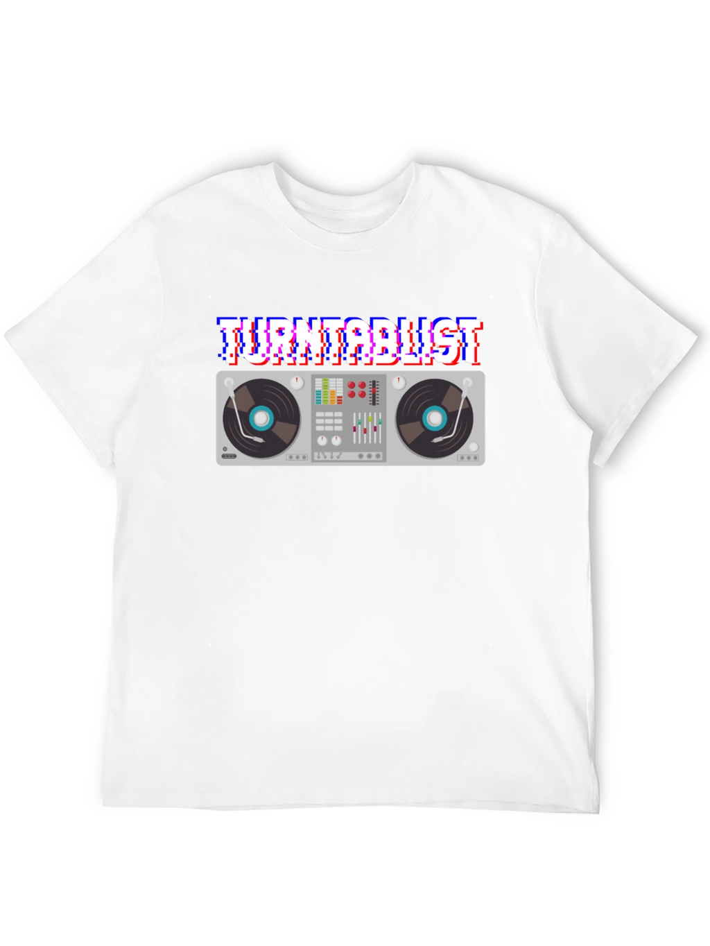 Turntablist Glitch T-Shirt DJ Mixer Apparel