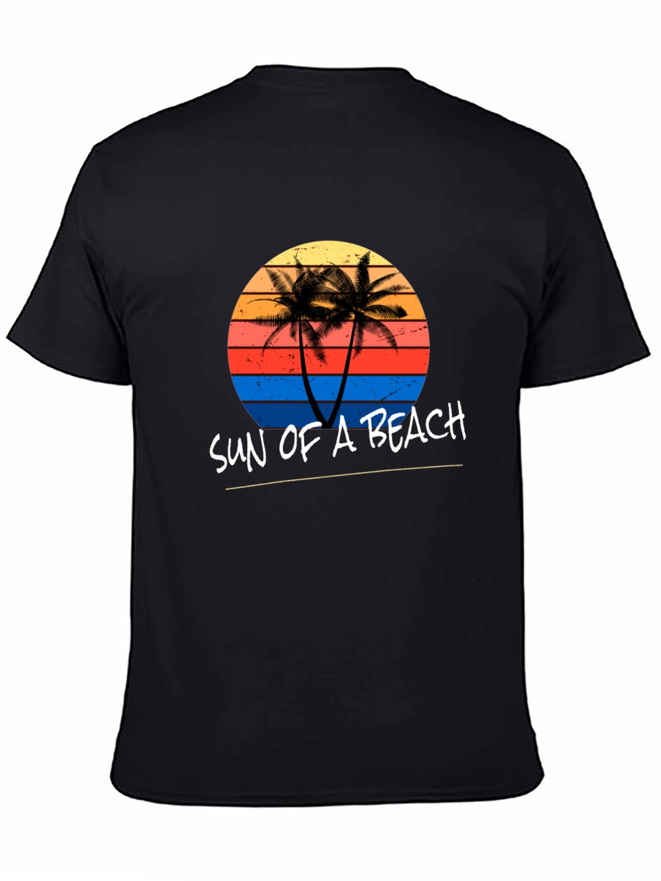 Sun of a Beach Graphic Tee - Black T-Shirt