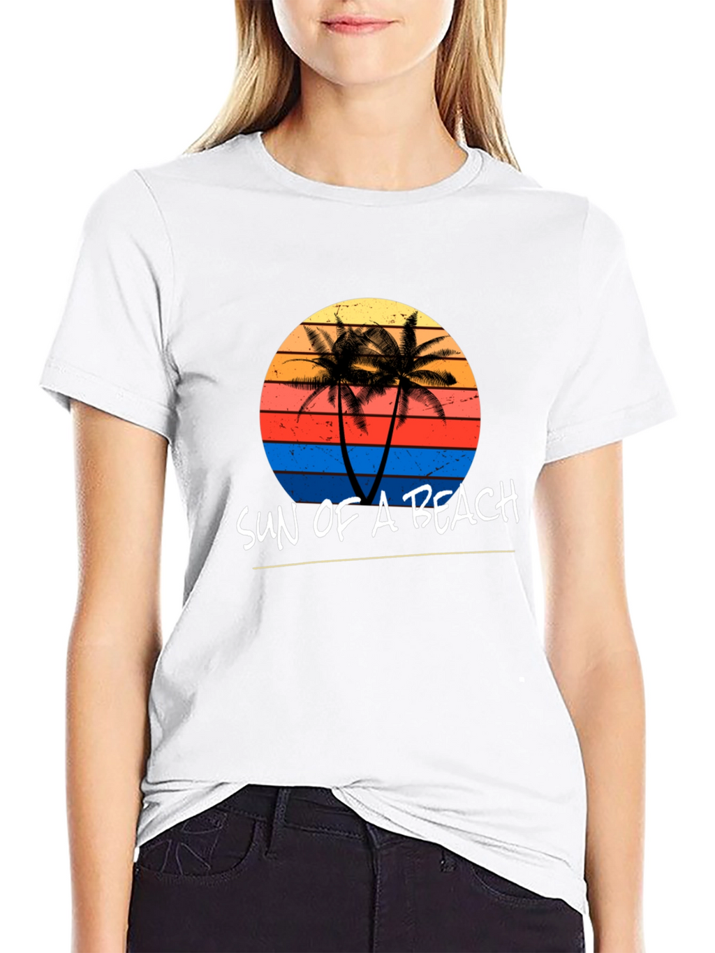 Sun of a Beach Graphic Tee - Black T-Shirt