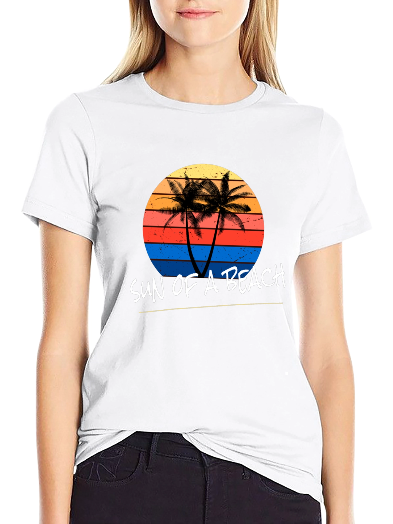 Sun of a Beach Graphic Tee - Black T-Shirt