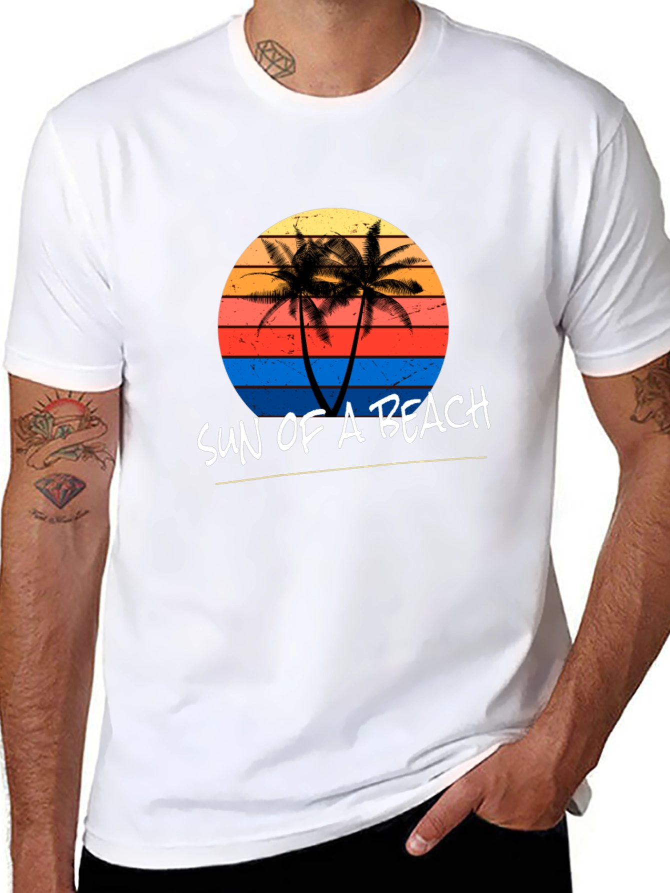 Sun of a Beach Graphic Tee - Black T-Shirt