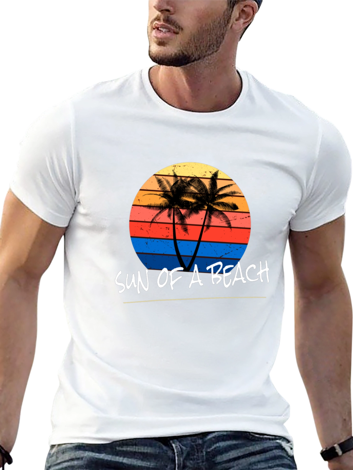 Sun of a Beach Graphic Tee - Black T-Shirt