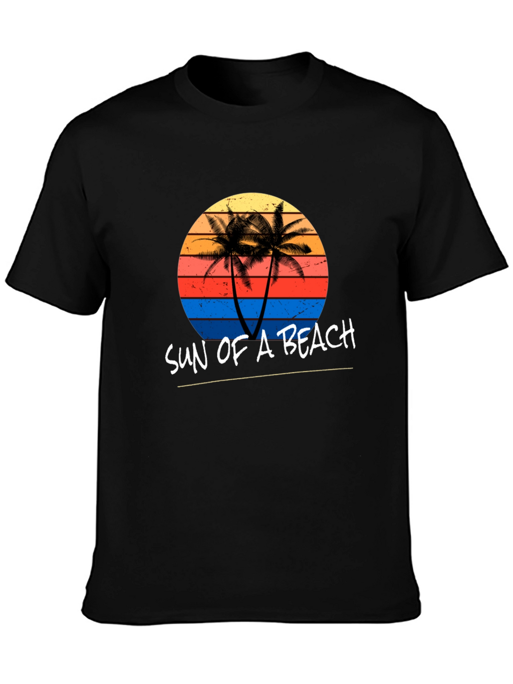 Sun of a Beach Graphic Tee - Black T-Shirt