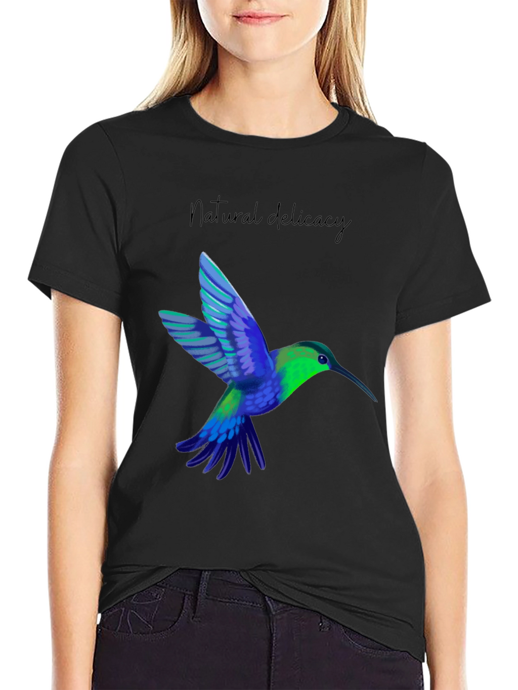 Hummingbird Graphic Tee - Natural Delicacy