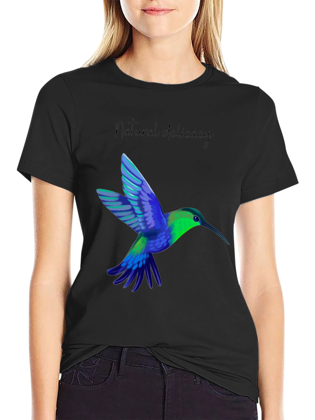 Hummingbird Graphic Tee - Natural Delicacy
