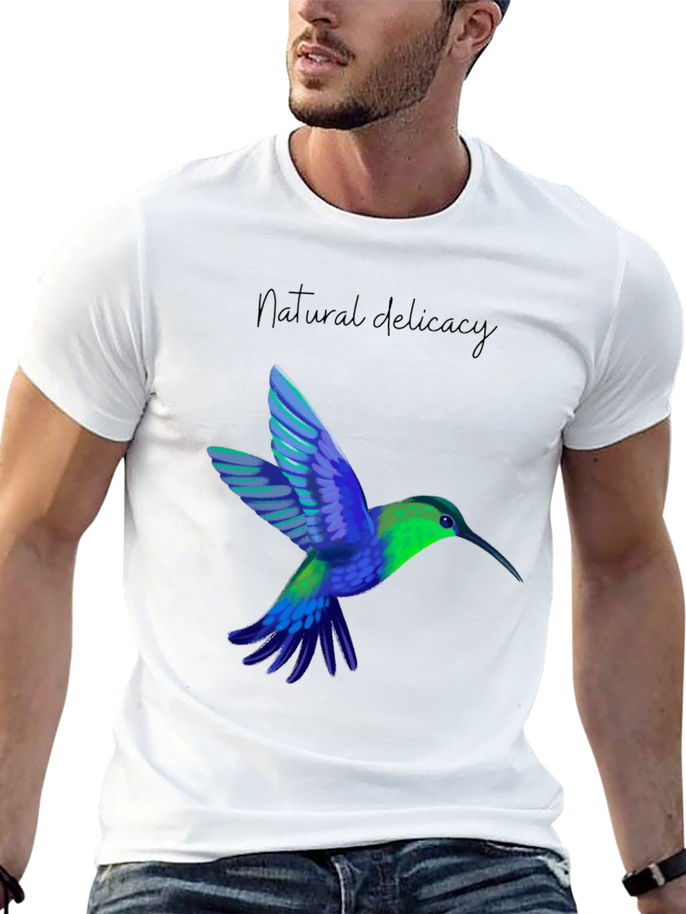 Hummingbird Graphic Tee - Natural Delicacy