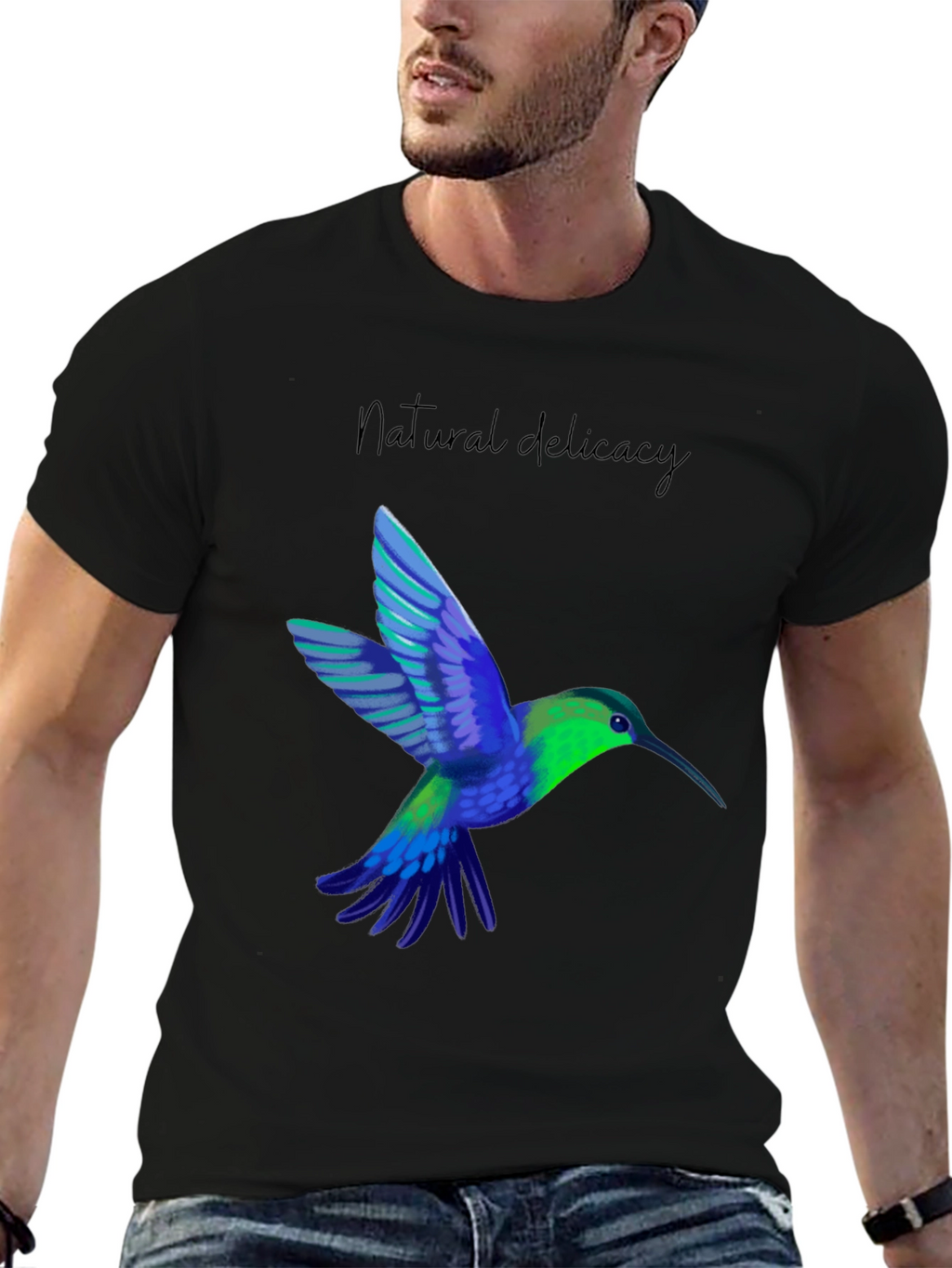 Hummingbird Graphic Tee - Natural Delicacy