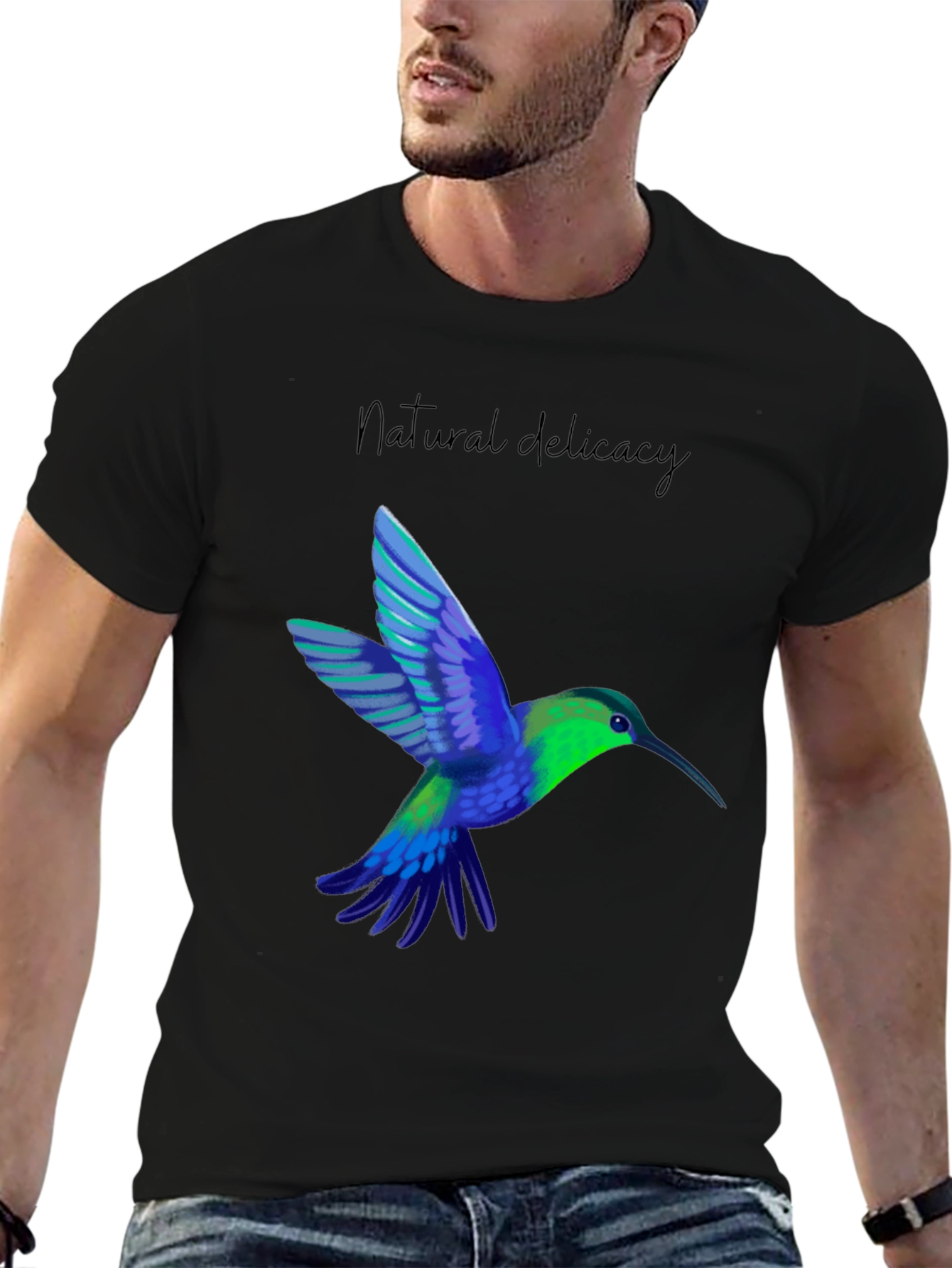 Hummingbird Graphic Tee - Natural Delicacy