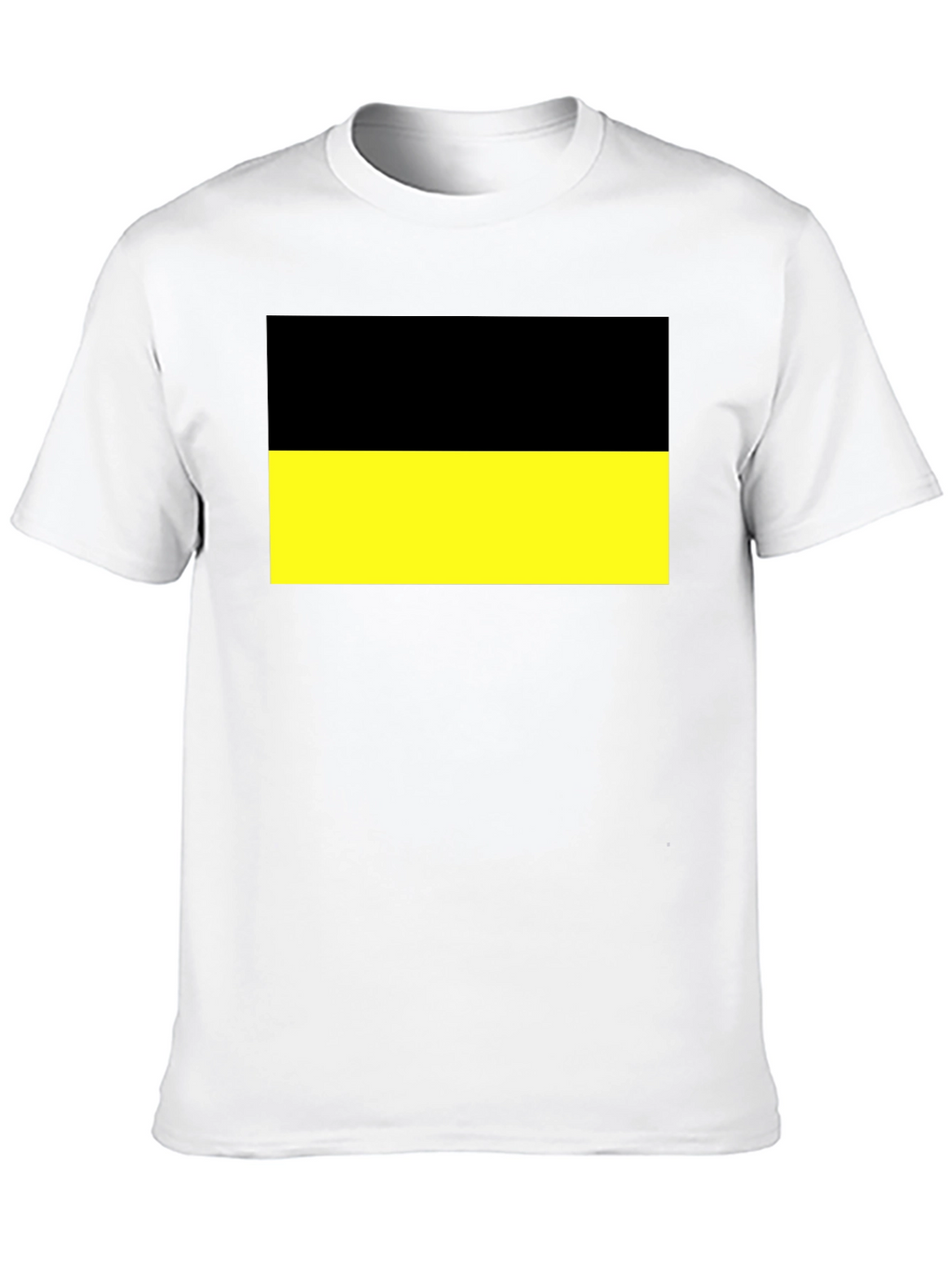 Black and Yellow Flag Graphic T-Shirt