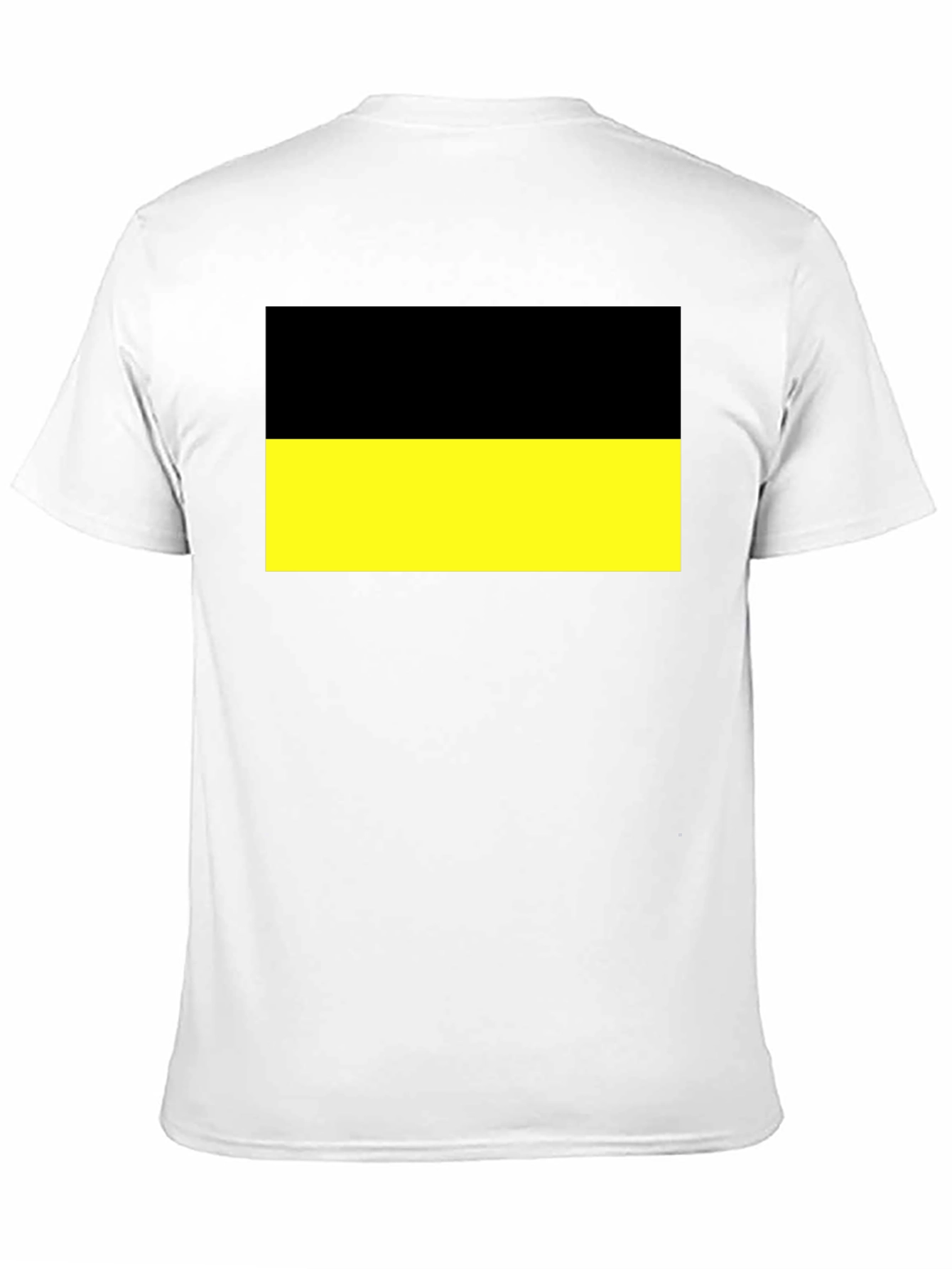 Black and Yellow Flag Graphic T-Shirt