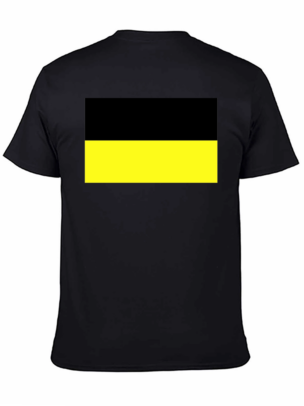 Black and Yellow Flag Graphic T-Shirt