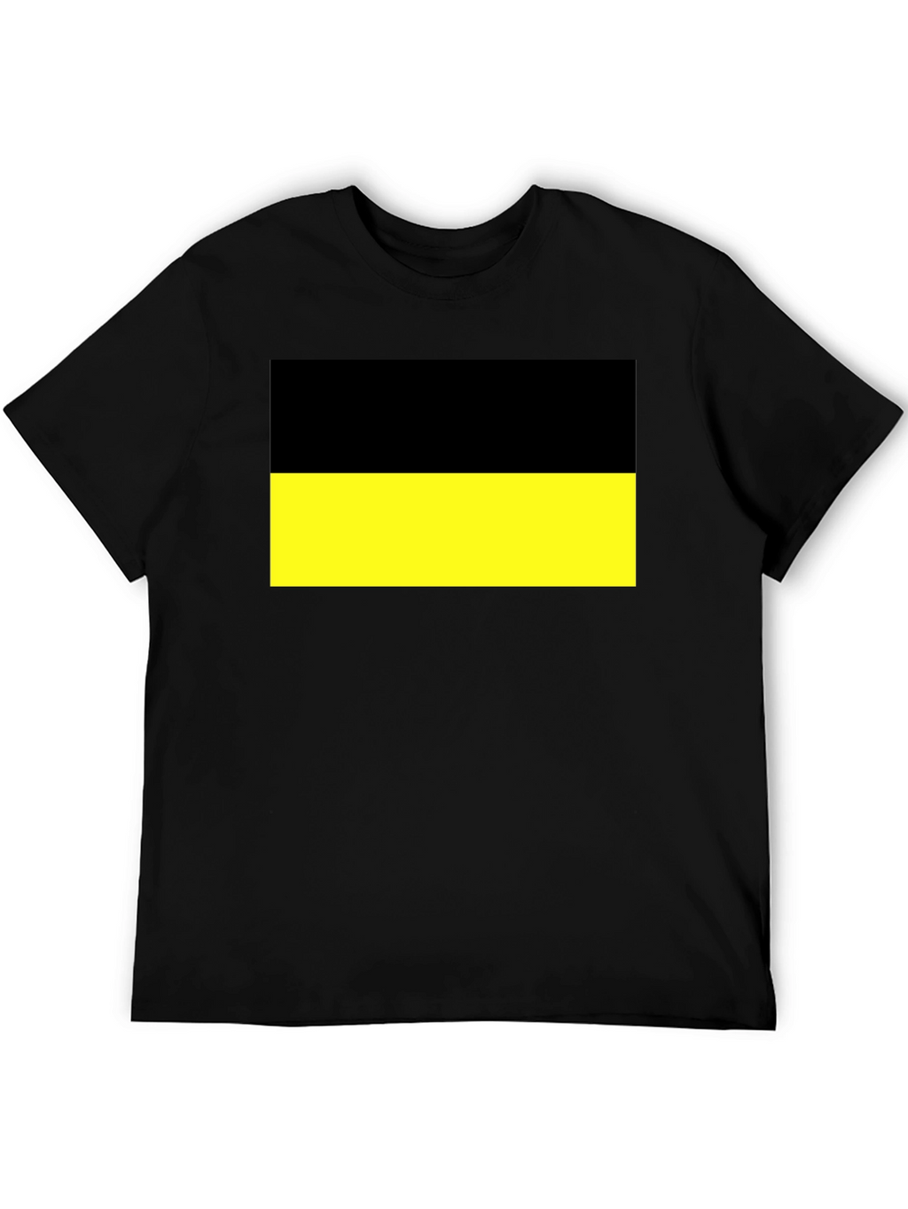 Black and Yellow Flag Graphic T-Shirt