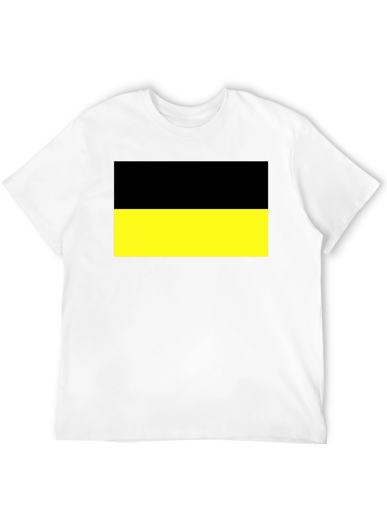 Black and Yellow Flag Graphic T-Shirt