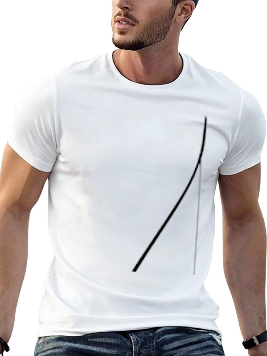 Mens Black Casual T-Shirt