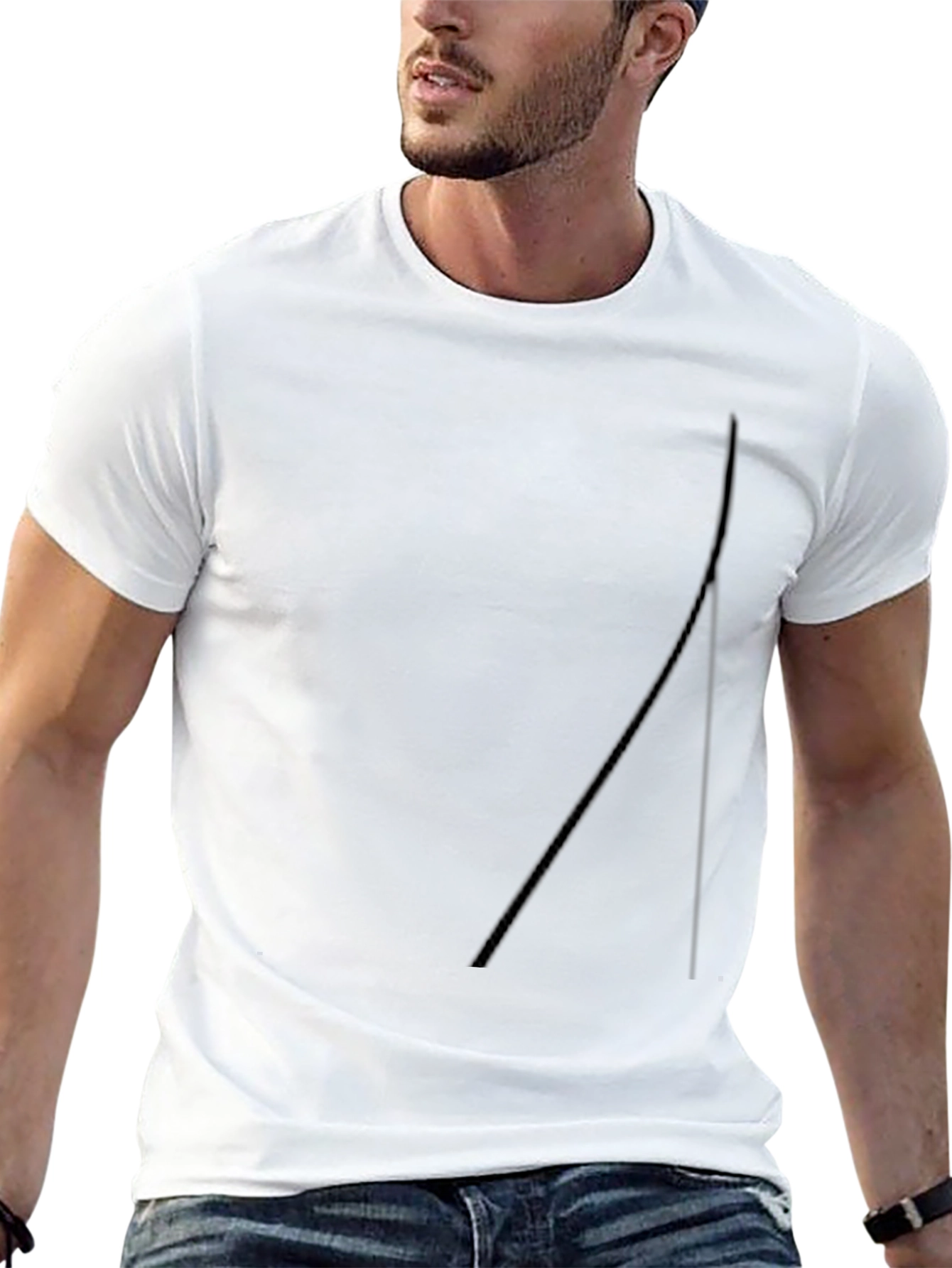 Mens Black Casual T-Shirt