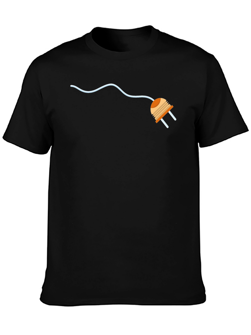 Electric Plug Graphic Tee - Modern Style
