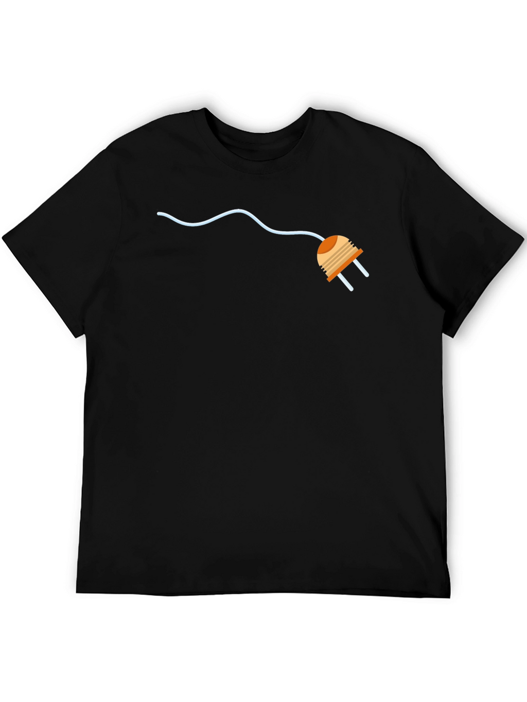 Electric Plug Graphic Tee - Modern Style