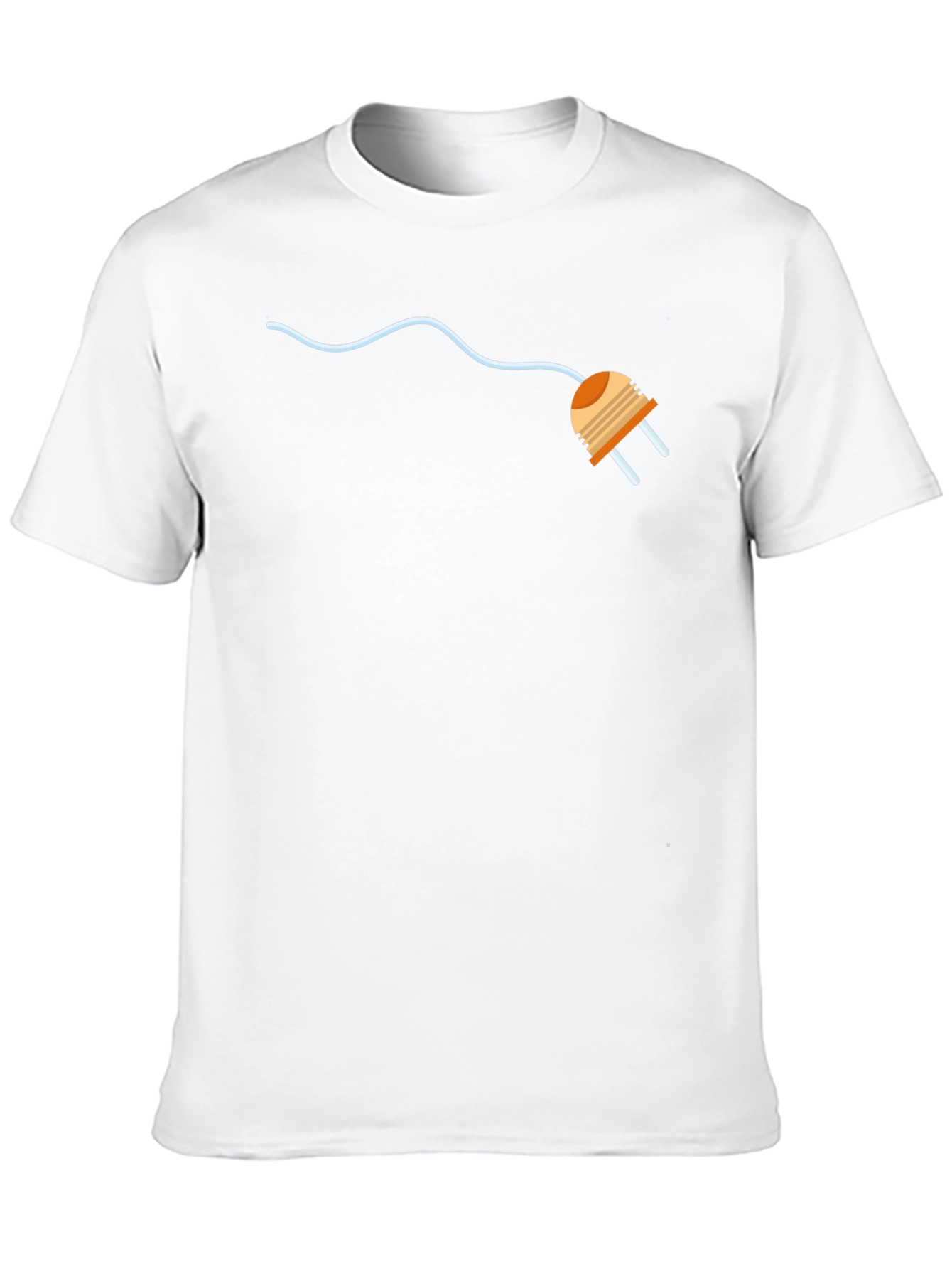 Electric Plug Graphic Tee - Modern Style