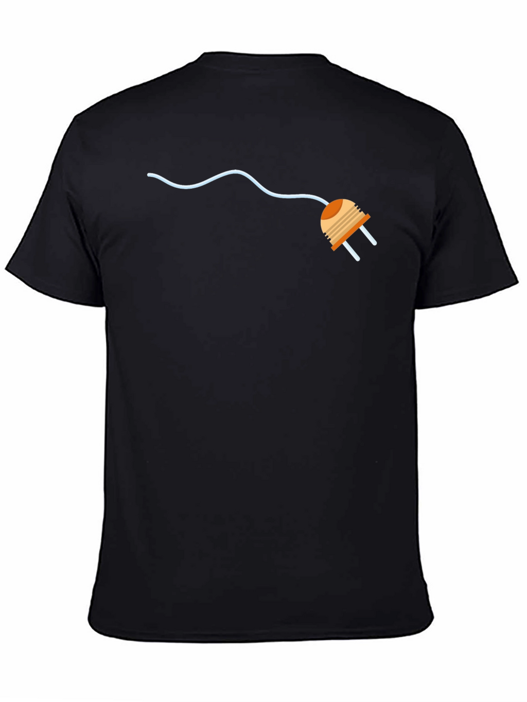 Electric Plug Graphic Tee - Modern Style