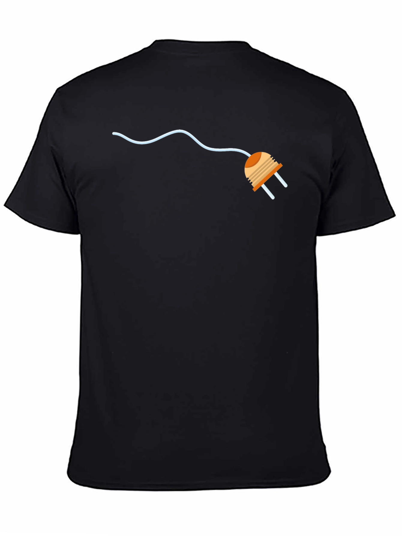 Electric Plug Graphic Tee - Modern Style