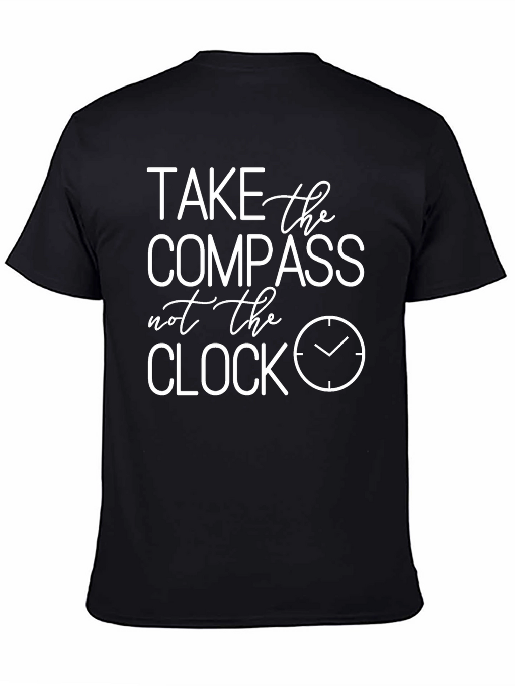 Take The Compass Tee - Inspirational Black T-Shirt