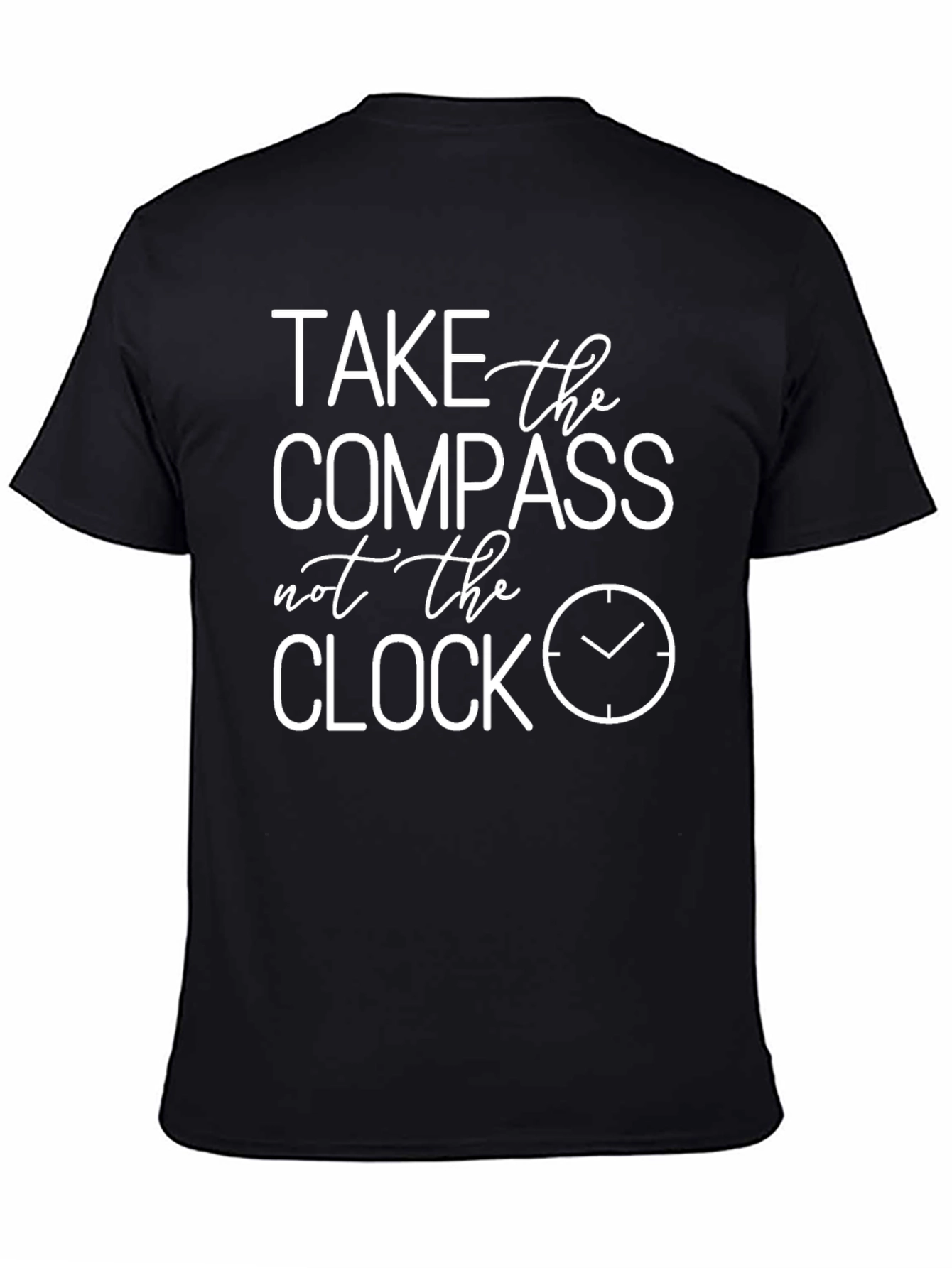 Take The Compass Tee - Inspirational Black T-Shirt