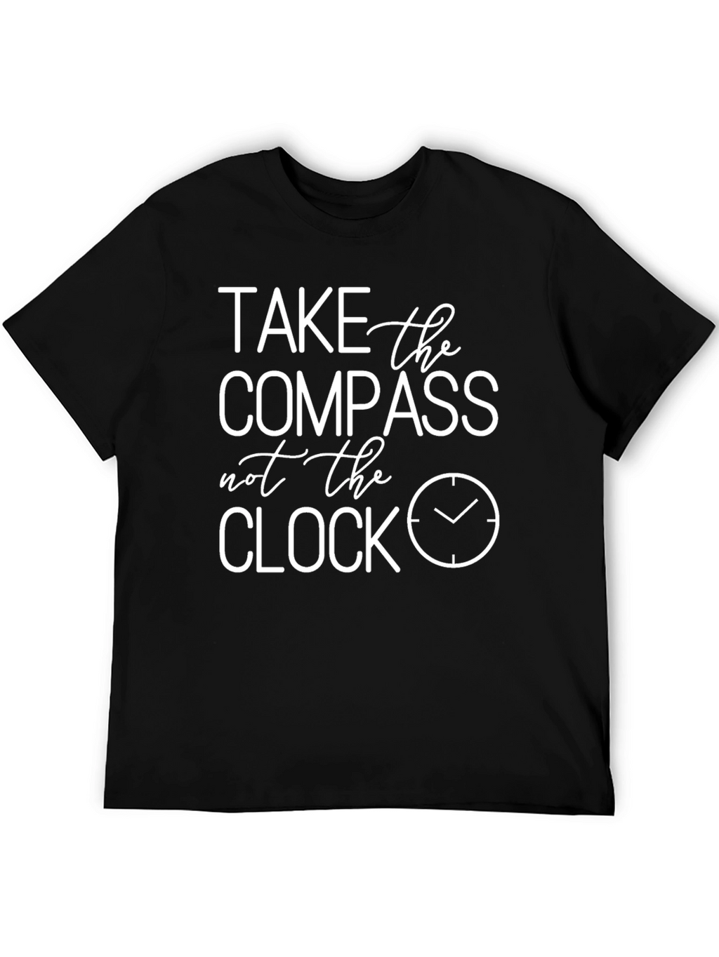 Take The Compass Tee - Inspirational Black T-Shirt