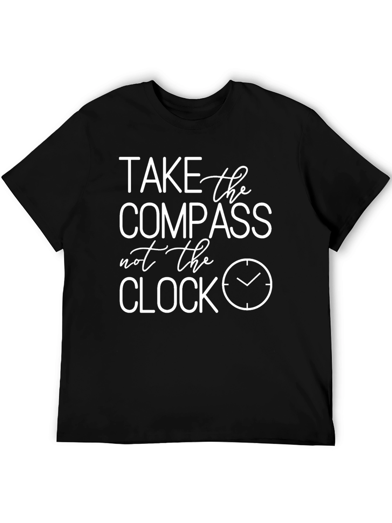Take The Compass Tee - Inspirational Black T-Shirt