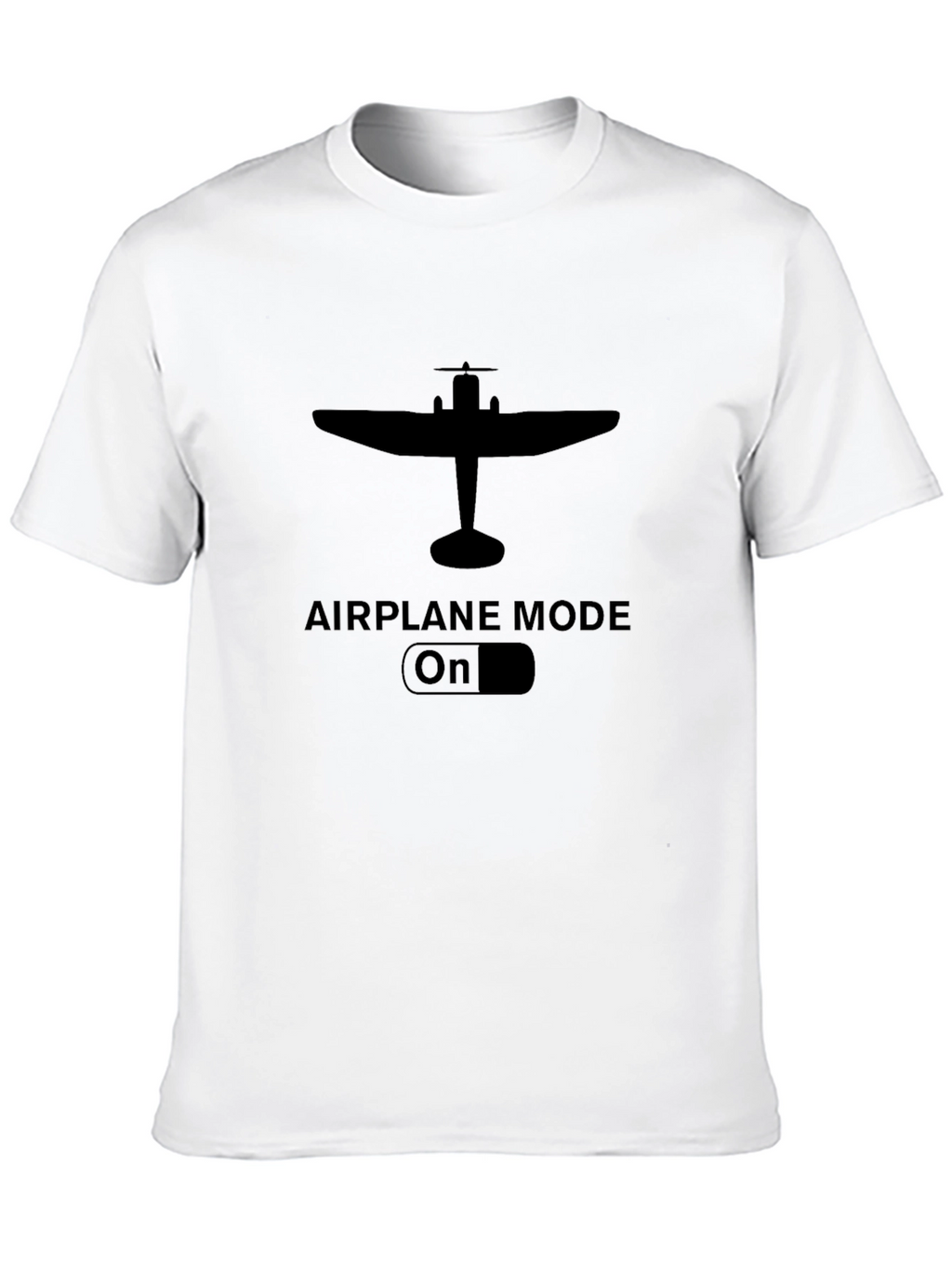 Airplane Mode On Black Graphic Tee