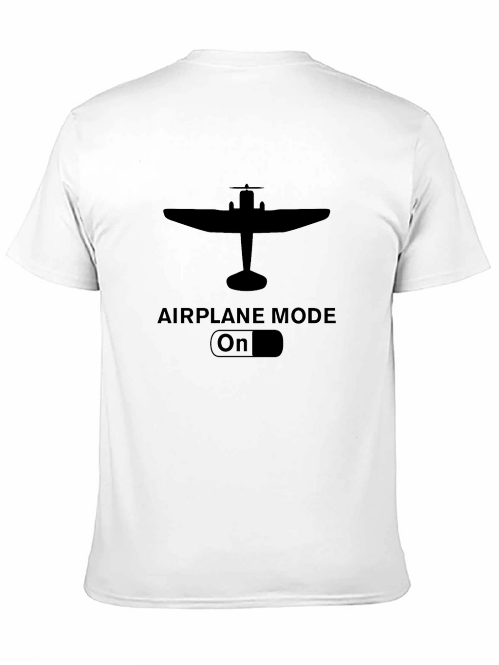 Airplane Mode On Black Graphic Tee
