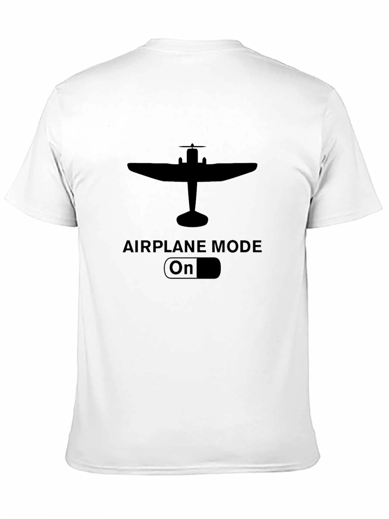 Airplane Mode On Black Graphic Tee