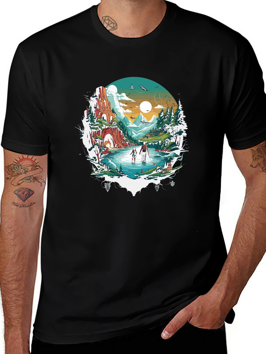 Nature Landscape Graphic T-Shirt
