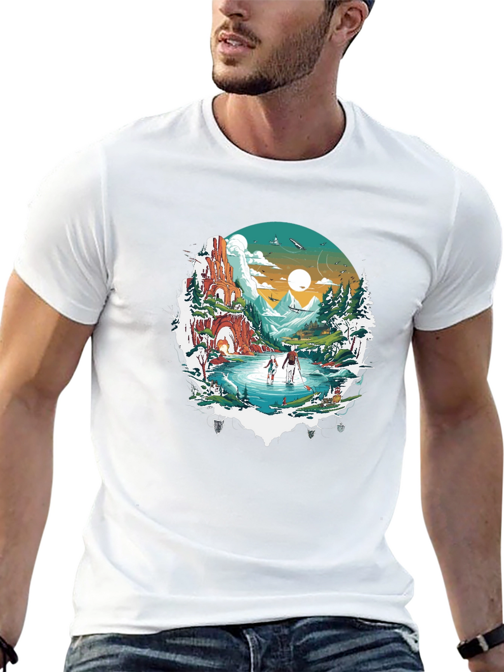Nature Landscape Graphic T-Shirt