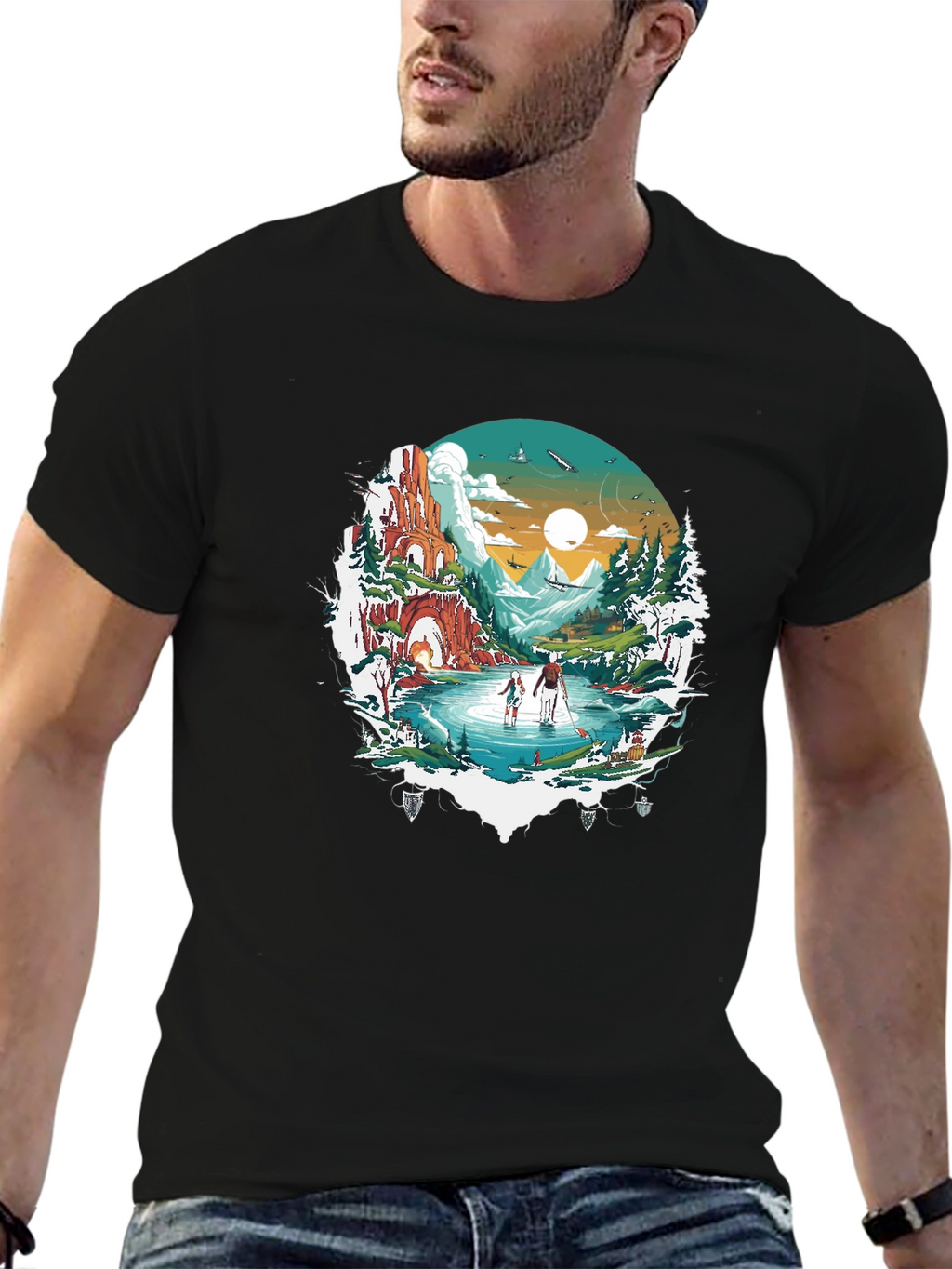 Nature Landscape Graphic T-Shirt