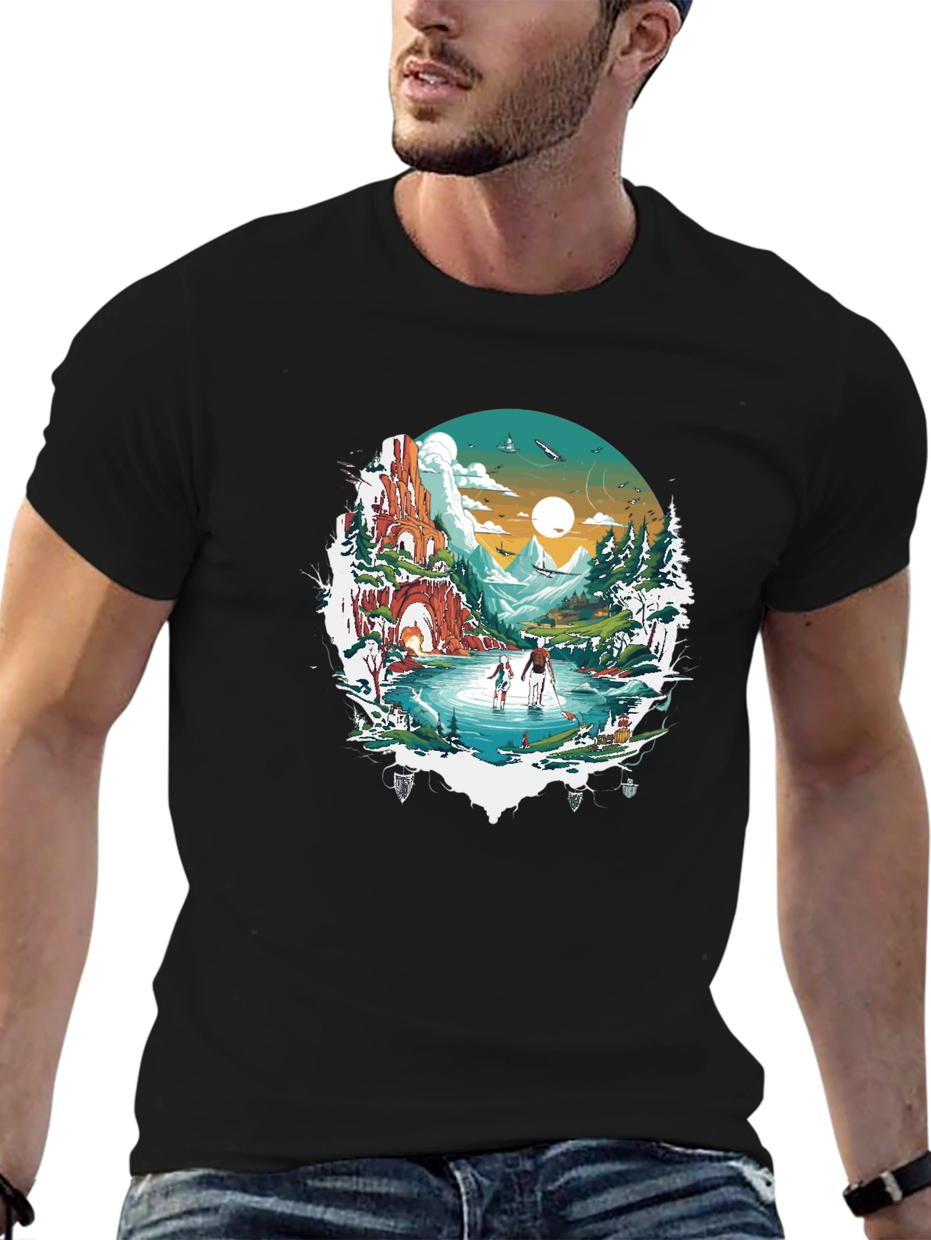 Nature Landscape Graphic T-Shirt