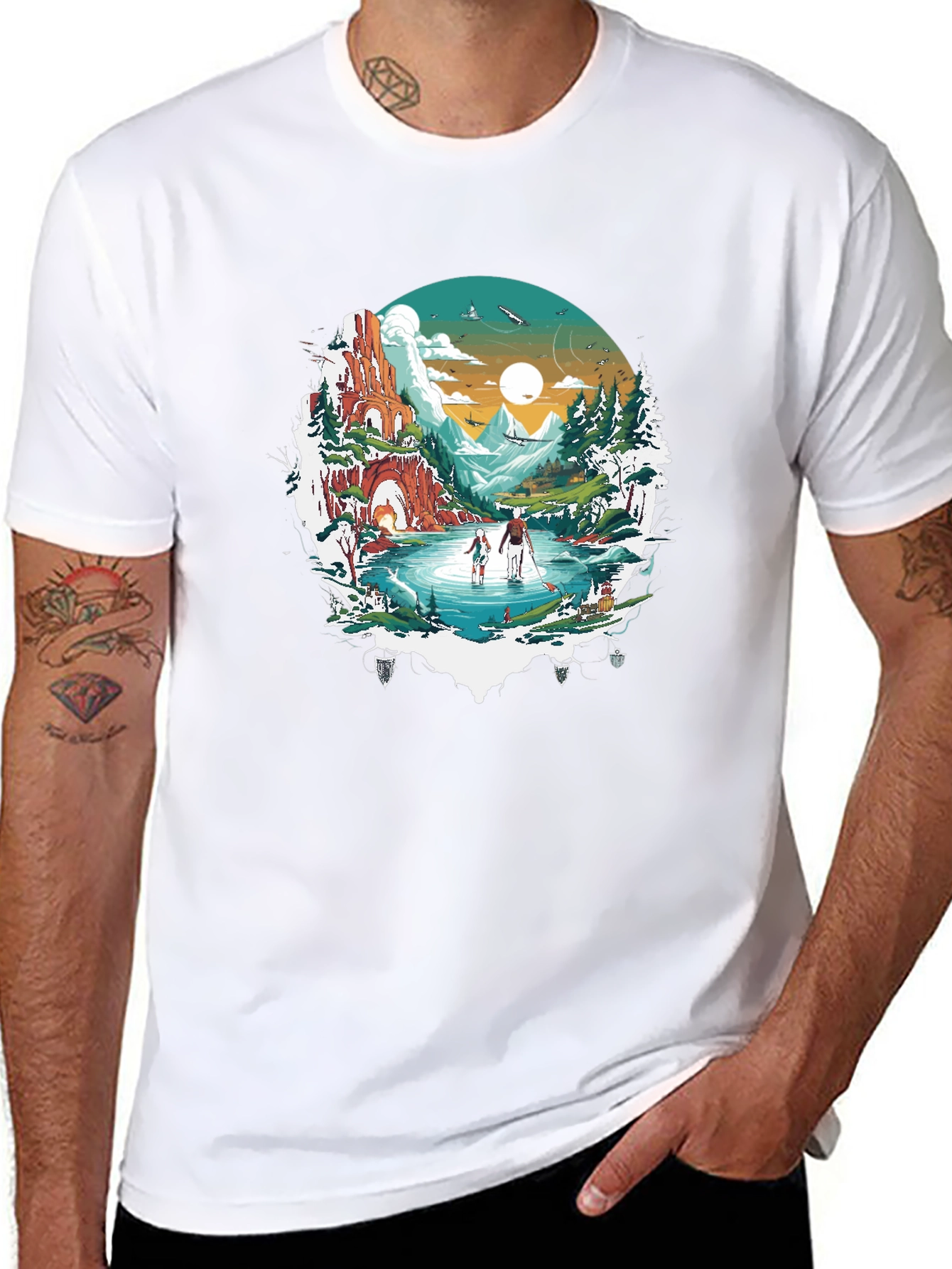 Nature Landscape Graphic T-Shirt