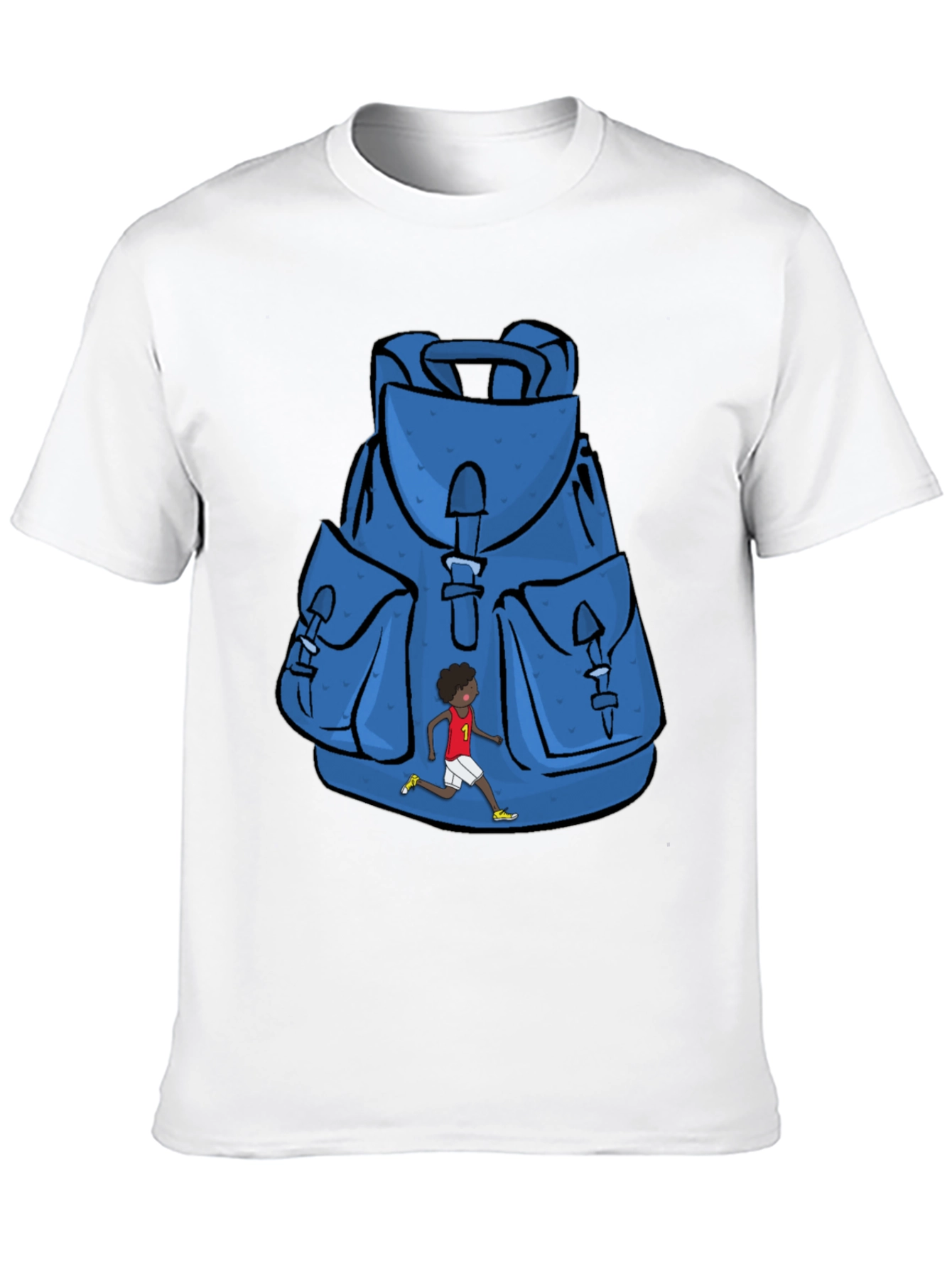 Graphic Print Backpack T-Shirt