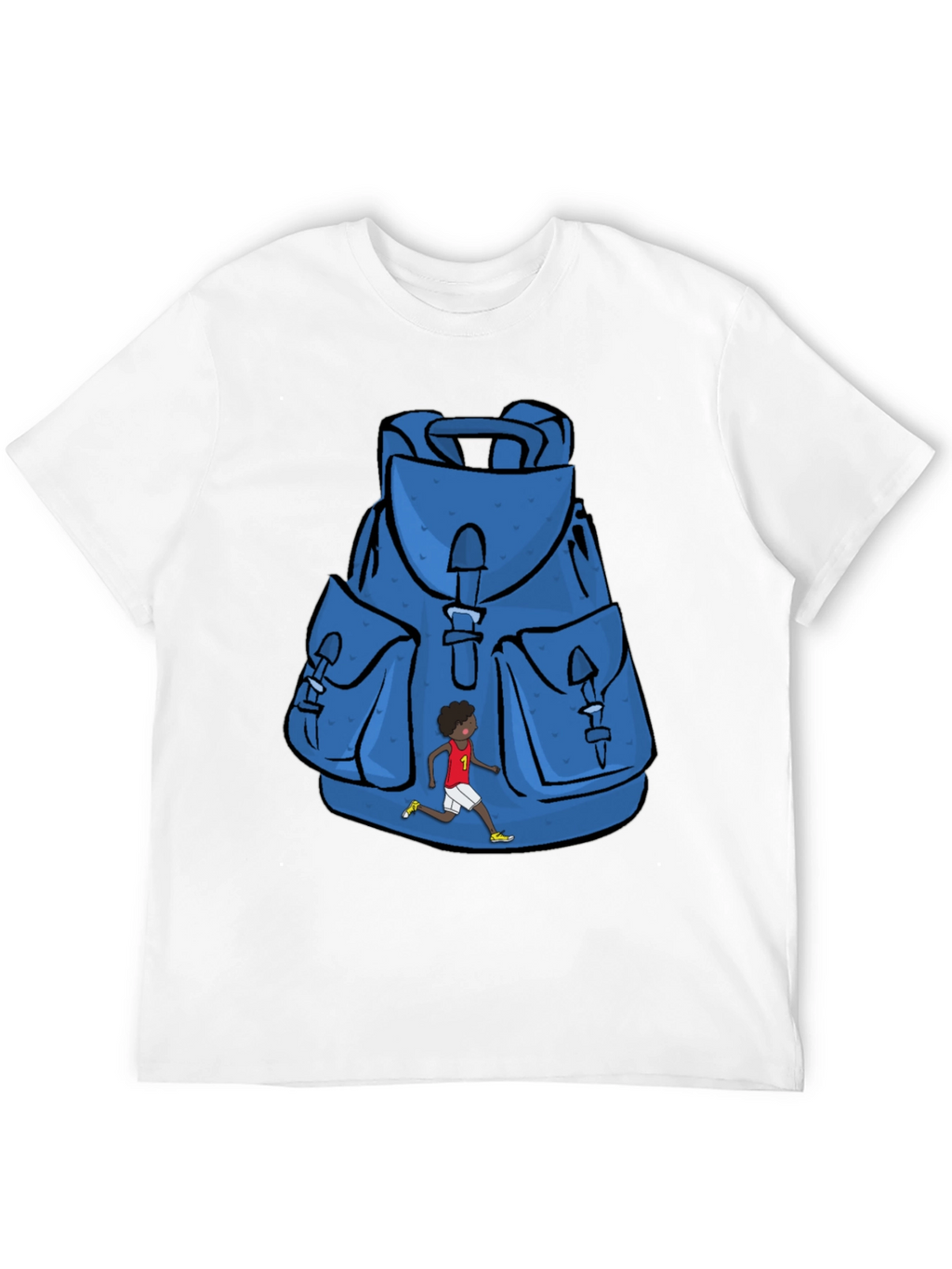 Graphic Print Backpack T-Shirt