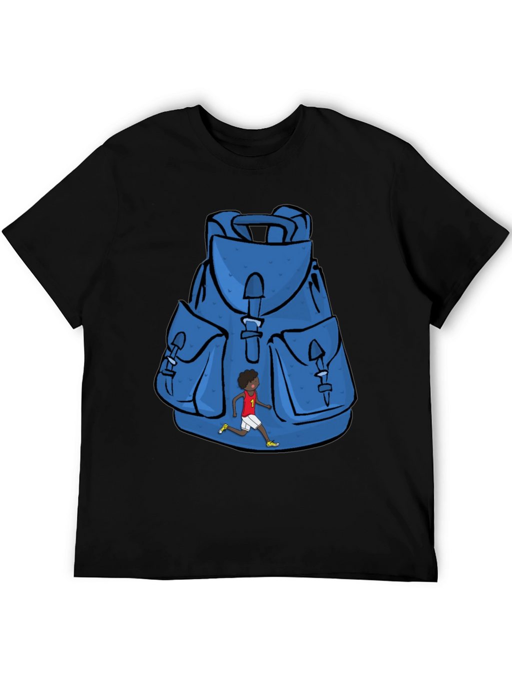 Graphic Print Backpack T-Shirt