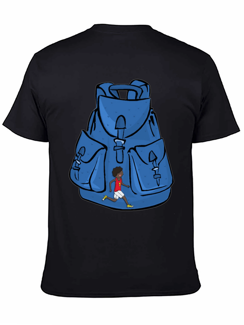 Graphic Print Backpack T-Shirt