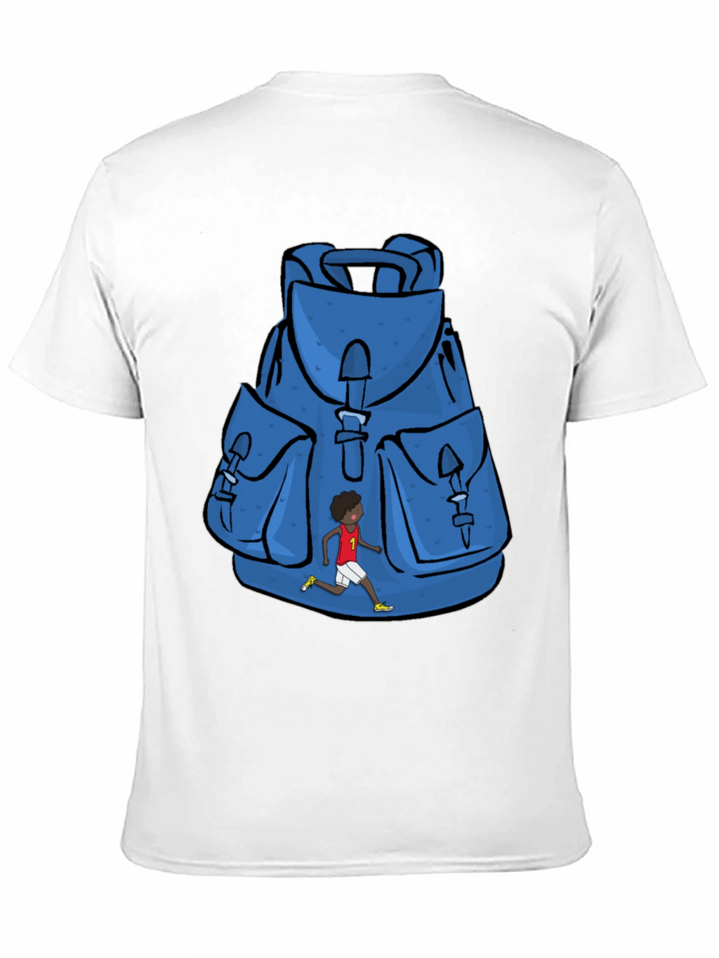 Graphic Print Backpack T-Shirt