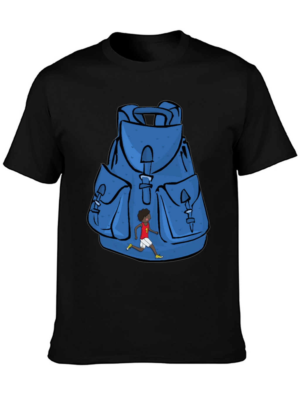 Graphic Print Backpack T-Shirt