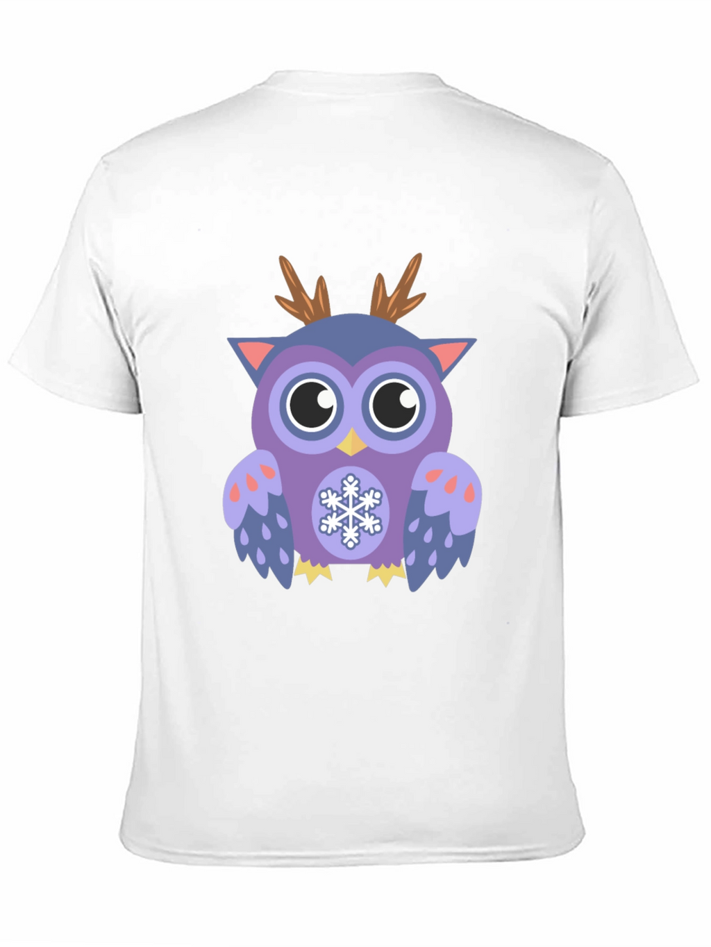 Festive Owl Graphic T-Shirt - Holiday Fun