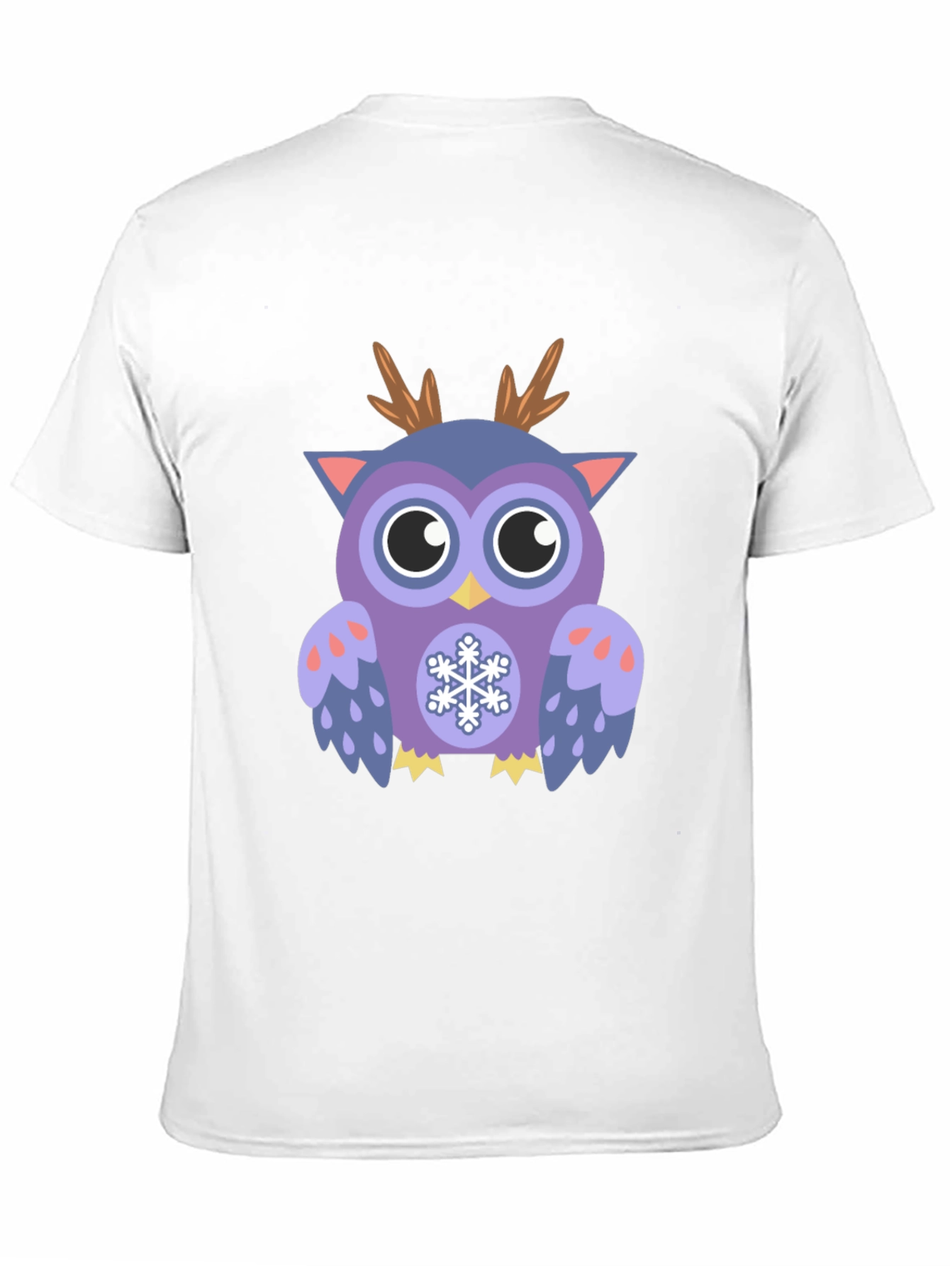 Festive Owl Graphic T-Shirt - Holiday Fun