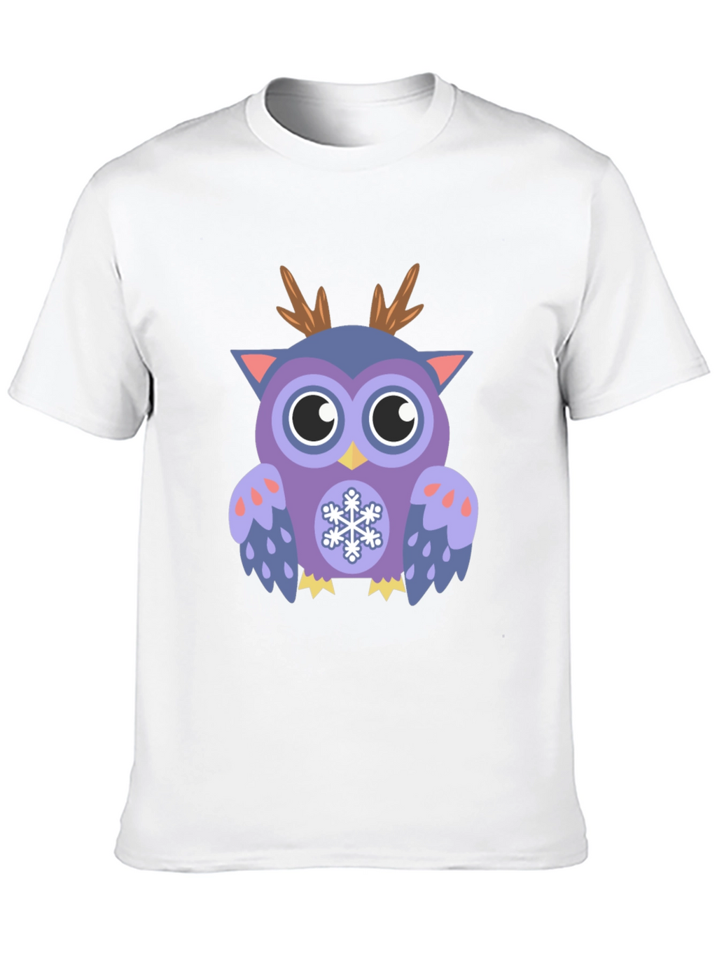Festive Owl Graphic T-Shirt - Holiday Fun