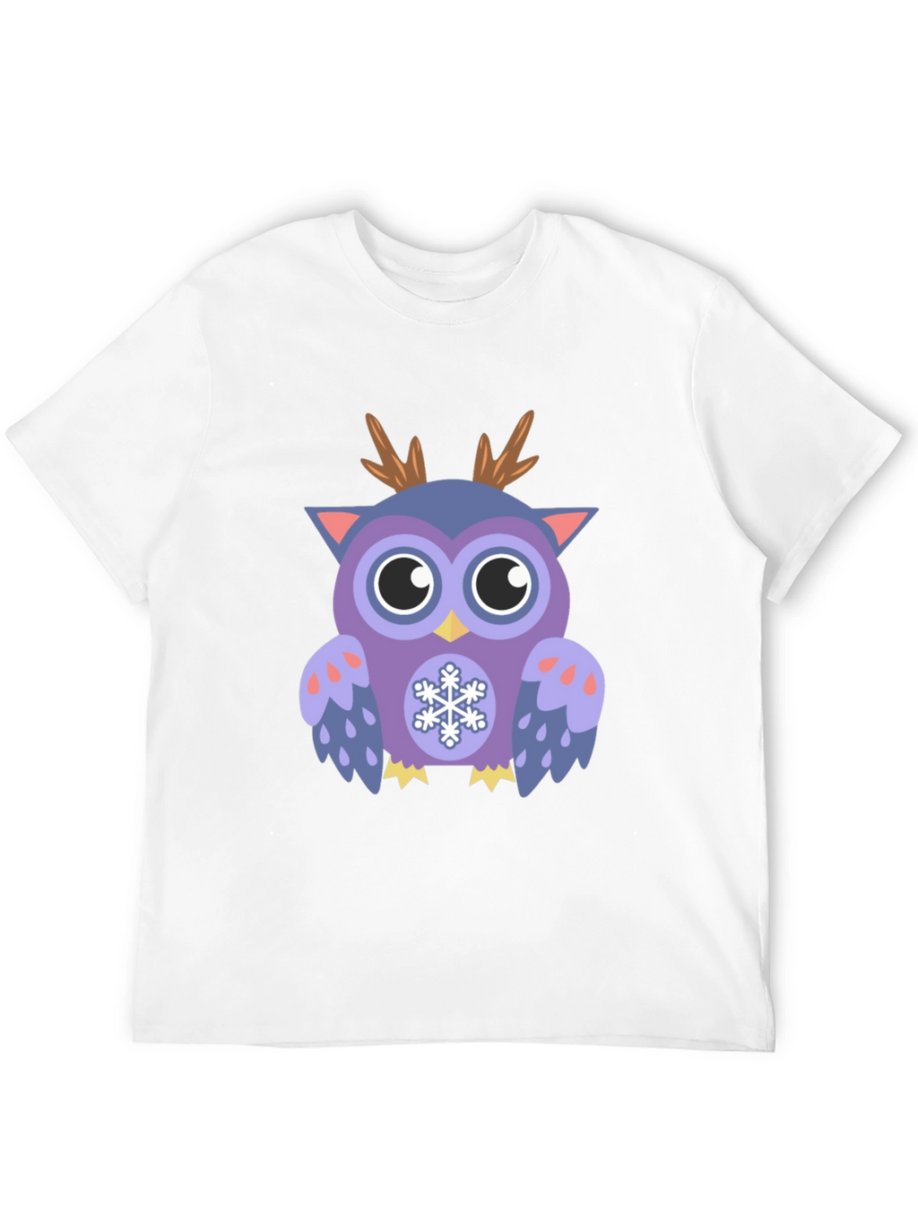 Festive Owl Graphic T-Shirt - Holiday Fun