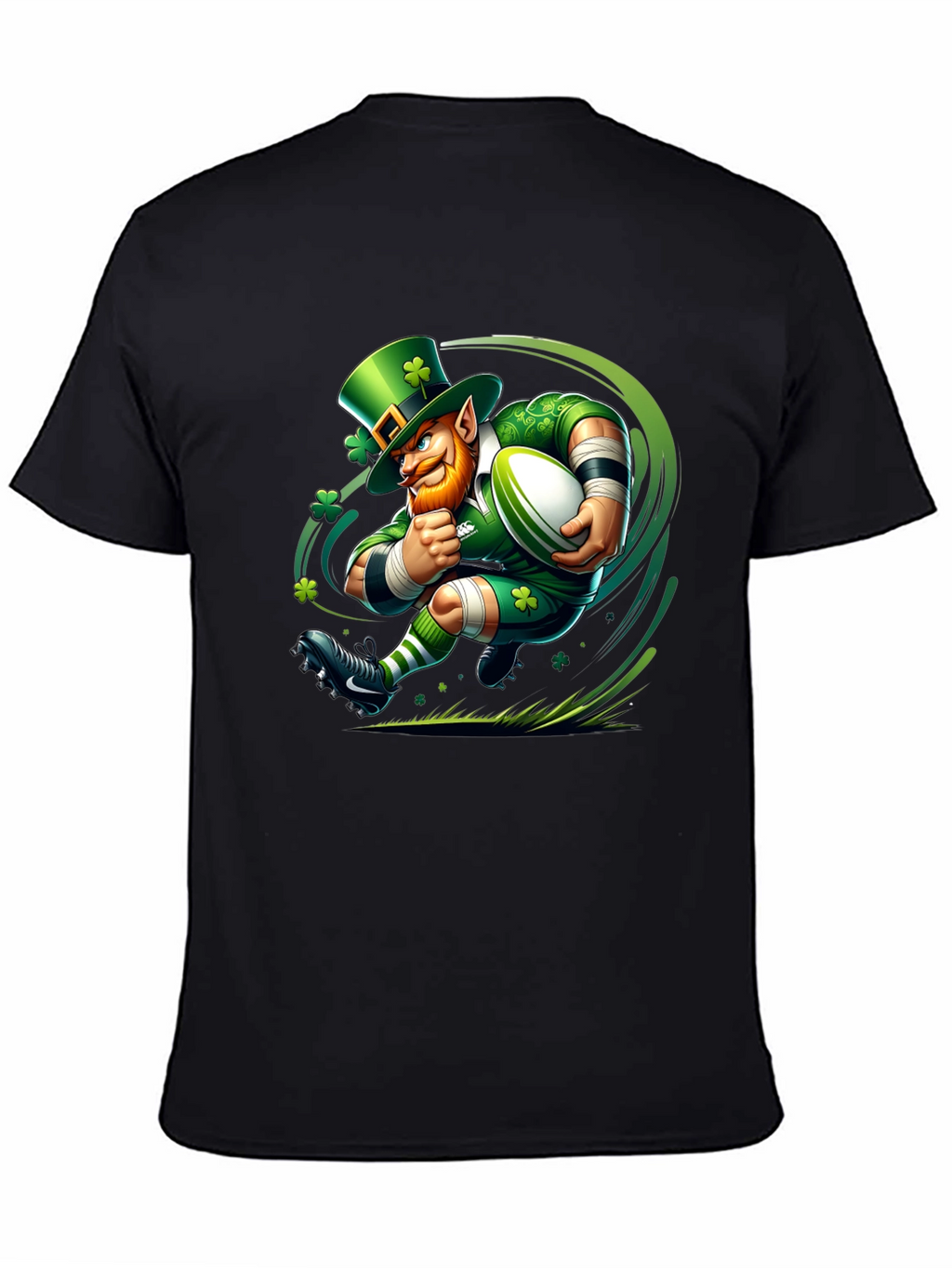 Leprechaun Rugby T-Shirt - St. Patricks Day Luck!